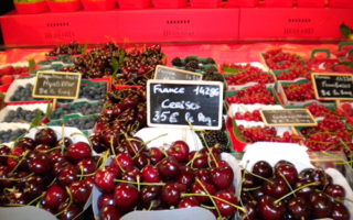 Cherries at Hediard