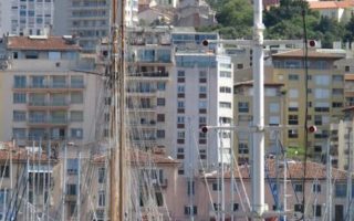 Sailboats at Vieux Port in Marseille