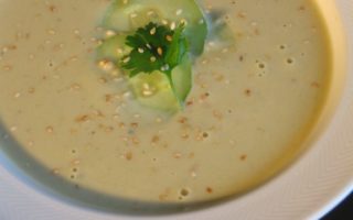 Cucumber Bean Soup: Veloute de Concombre et de Feves