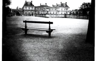 Paris Luxembourg Garden Bench by Photojournalist Clay McLachlan