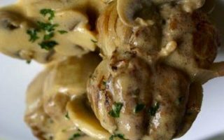 The Paris Butcher: Recipe for Paupiettes de Veau (Veal Rounds) in a Mushroom Cream Sauce