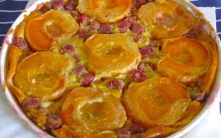 Recipe: Peach Raspberry Clafoutis