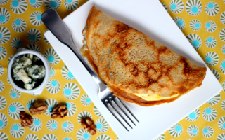 Soufflé-Stuffed Crêpes with Roquefort Cheese and Walnuts: Recipe and Tutorial Video