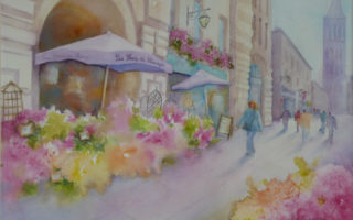 La Première Fois: A Paris Memory (& a Watercolor) by Mary Ellen Segraves