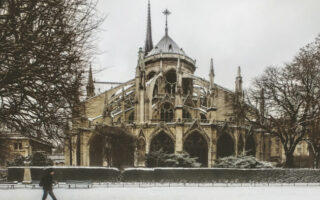Paris Moments: Photo of the Month, Notre-Dame in the Snow