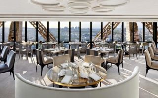 Eiffel Tower Dining At Le Jules Verne Restaurant in Paris