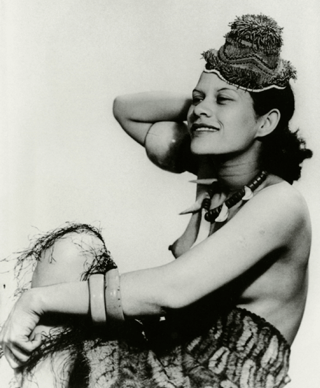 Man Ray, Adrienne Fidelin photographed for Mode au Congo series, 1937, gelatin silver print