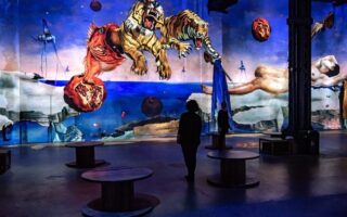 Salvador Dalí at the Atelier des Lumières