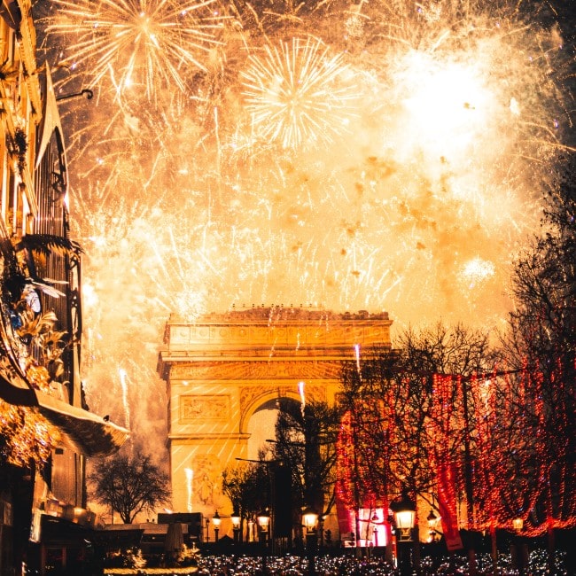 Fireworks at the Champ Elysees
