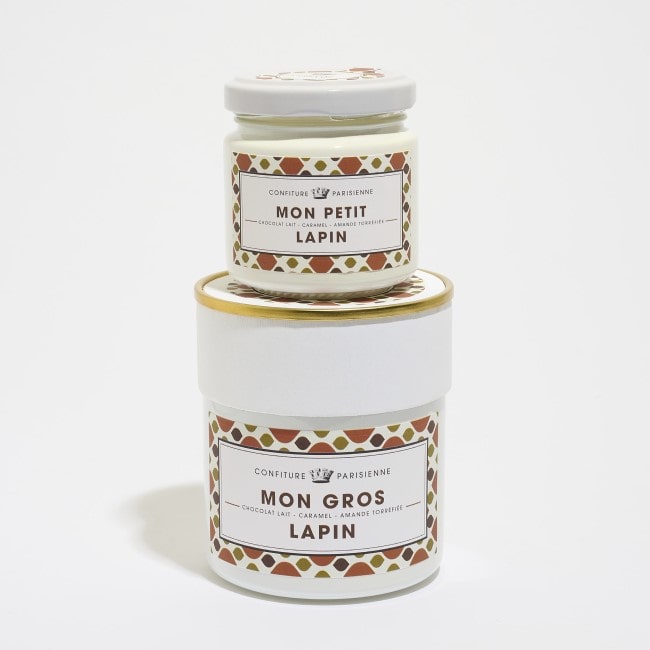 Jams from La Boutique de Loulou stacked on top of each other