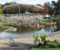 Landscape photo of the lake at Parc Floral