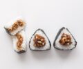 Three miso pork onigiri