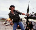 Sandinistas at the walls of the Esteli National Guard Headquarters