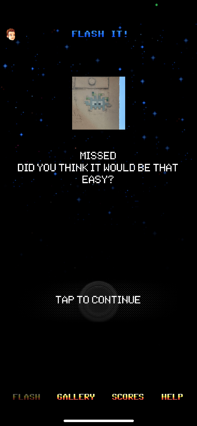 Flash Invaders app