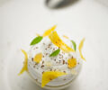 Dessert from menu bien-être Clarins