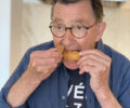 Antoine Westerman eating at Coq & Fils