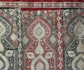 Beautiful black and red textile