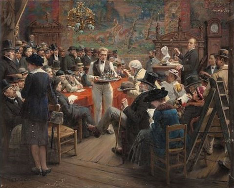 An Auction at the Hôtel Drouot, 1921