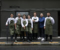 NHOME staff stood outside the restaurant