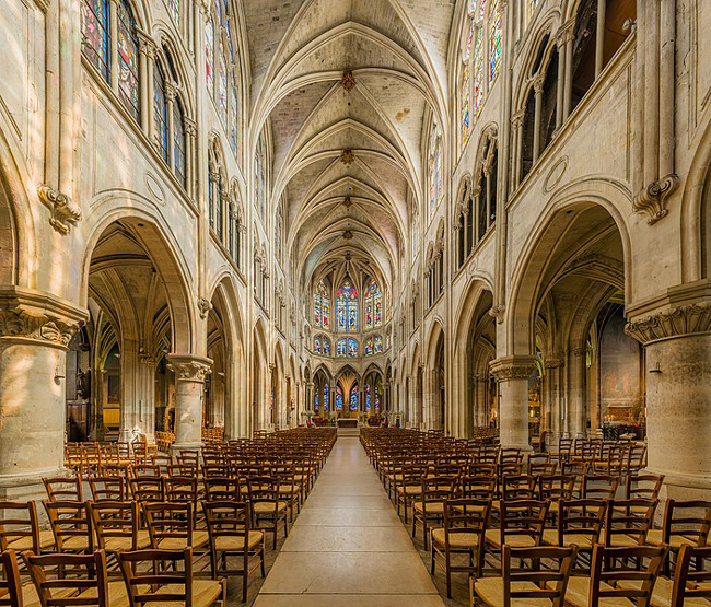 The nave of Saint-Séverin