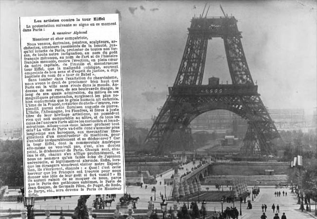 ‘A Giddy, Ridiculous Tower’: Historic Controversy over the Eiffel Tower