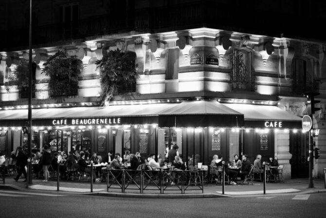 Paris Vignettes: Cafés at Night