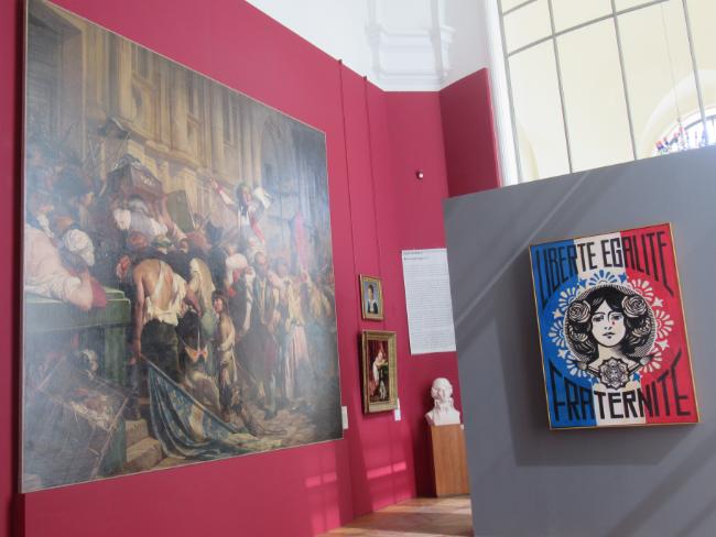 Delaroche painting and Liberte, Egalite, Fraternite