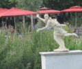 Statue outside La Pomone
