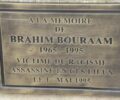 Brahim Bouraam plaque